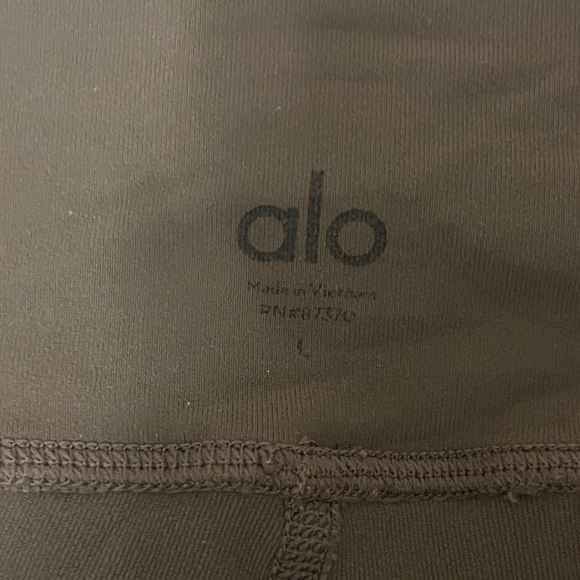 Alo Yoga High Waist Avenue Leggings Yoga Pants Olive Branch Green - Picture 11 of 12